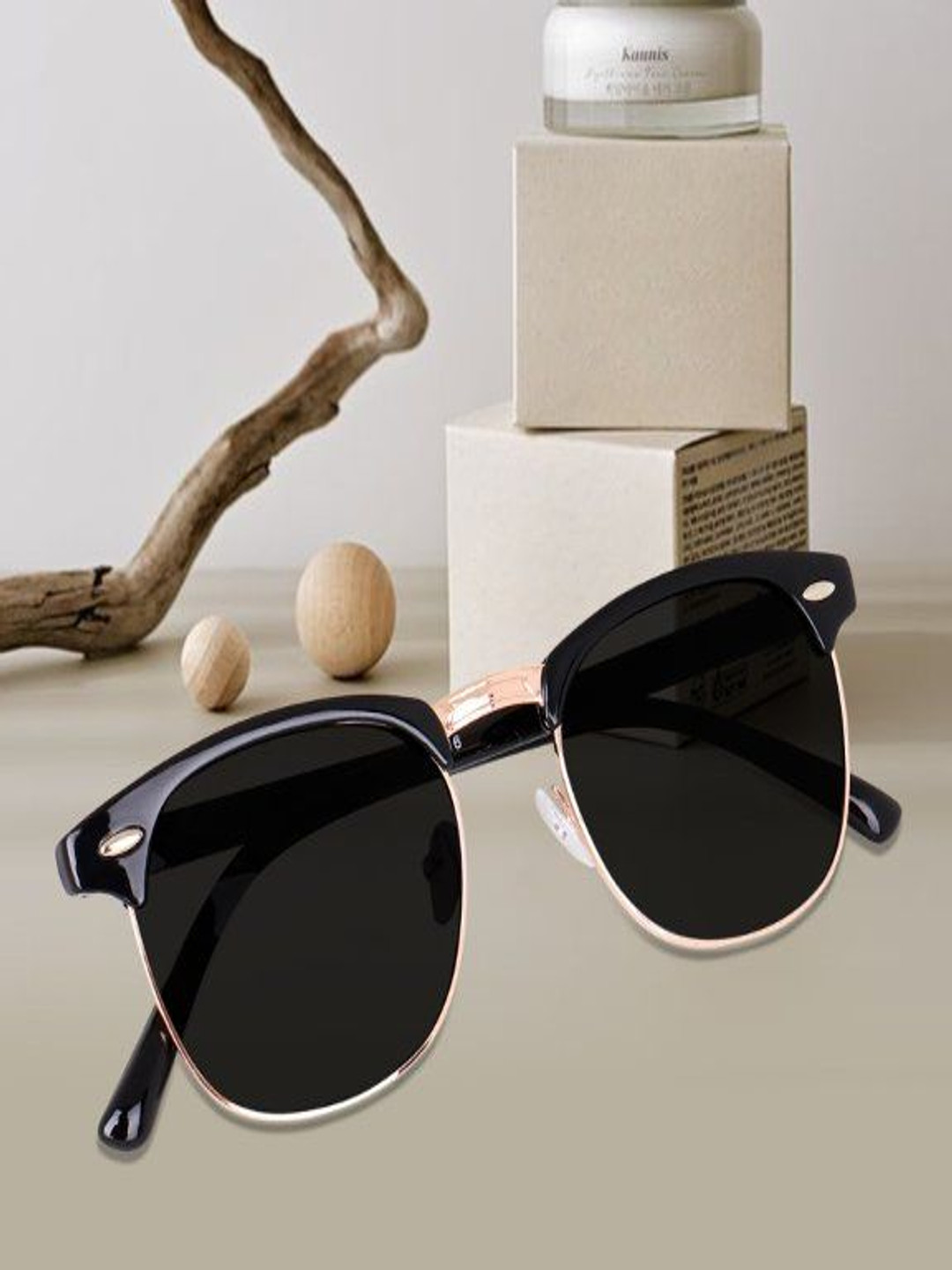 RICH CLUB Unisex Aviator Sunglasses with UV Protected Lens Oval Sunglasses