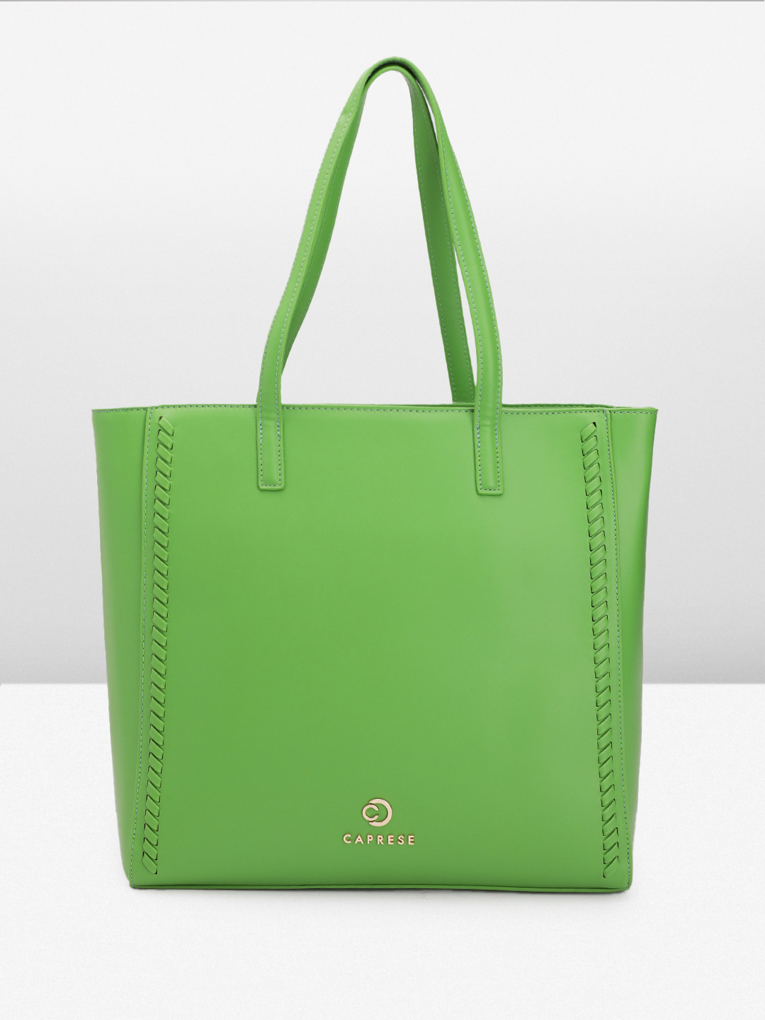 Caprese Ramani Women Green Medium Tote Bag
