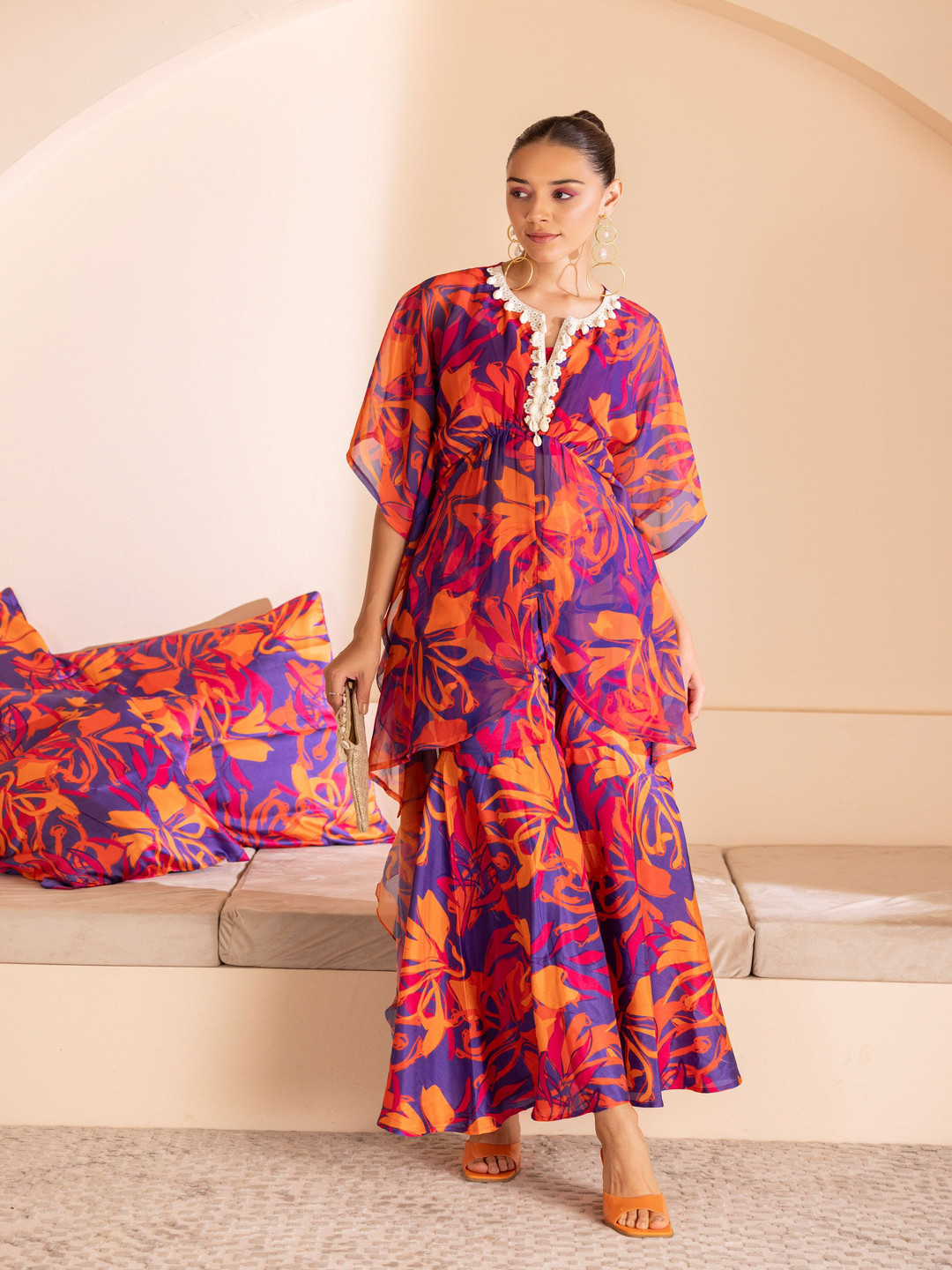 SEW Women Printed Kaftan Set