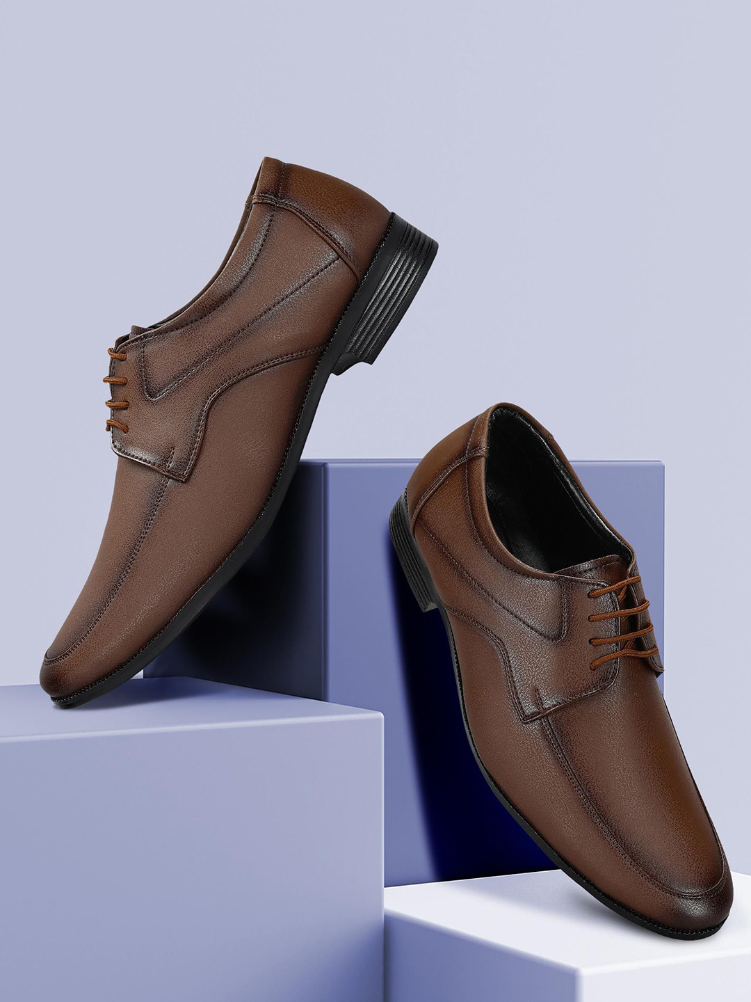 Paragon Men Leather Lace-Ups Formal Derbys