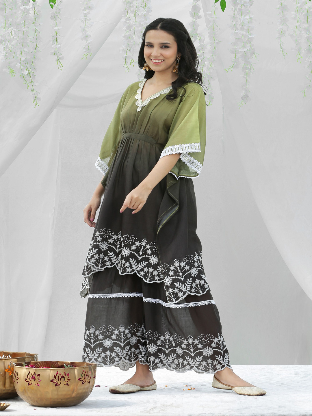 SEW Women Ombre Kaftan Set