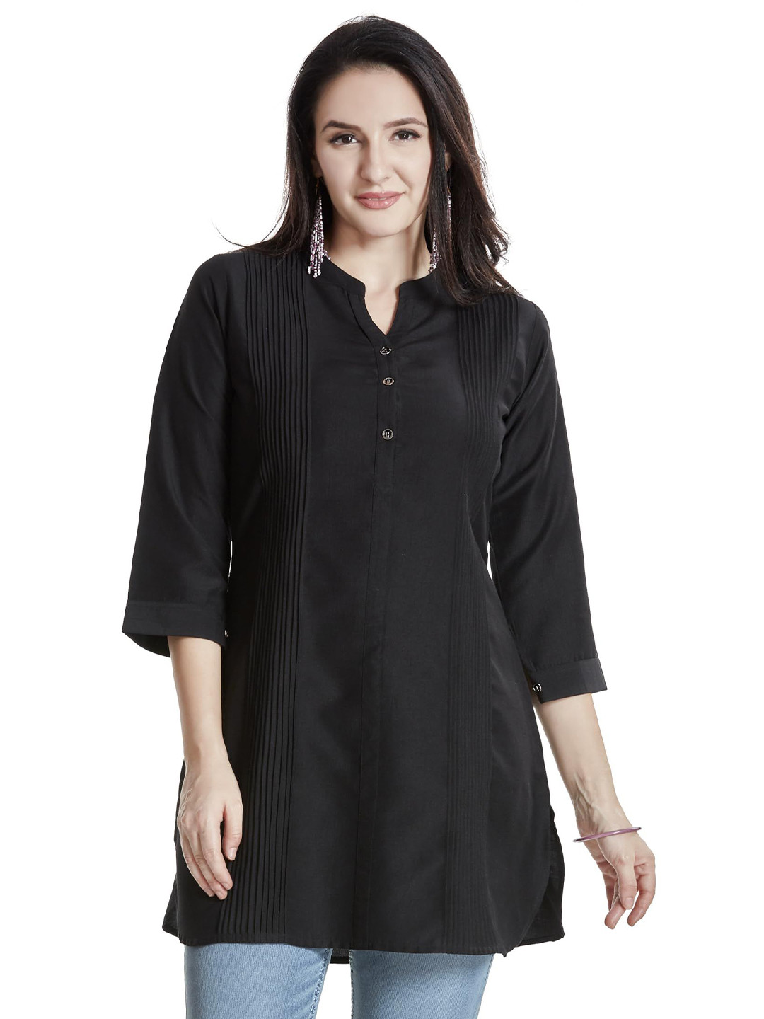 Nioni Mandarin Collar Tunic