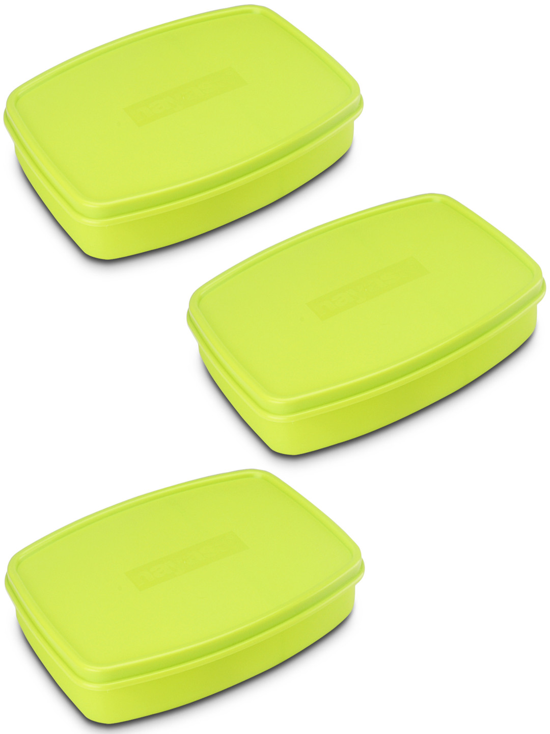 Nayasa Witty Mini Regular Air Tight Leakproof 3PC Lunch Box With Spoon & Fork