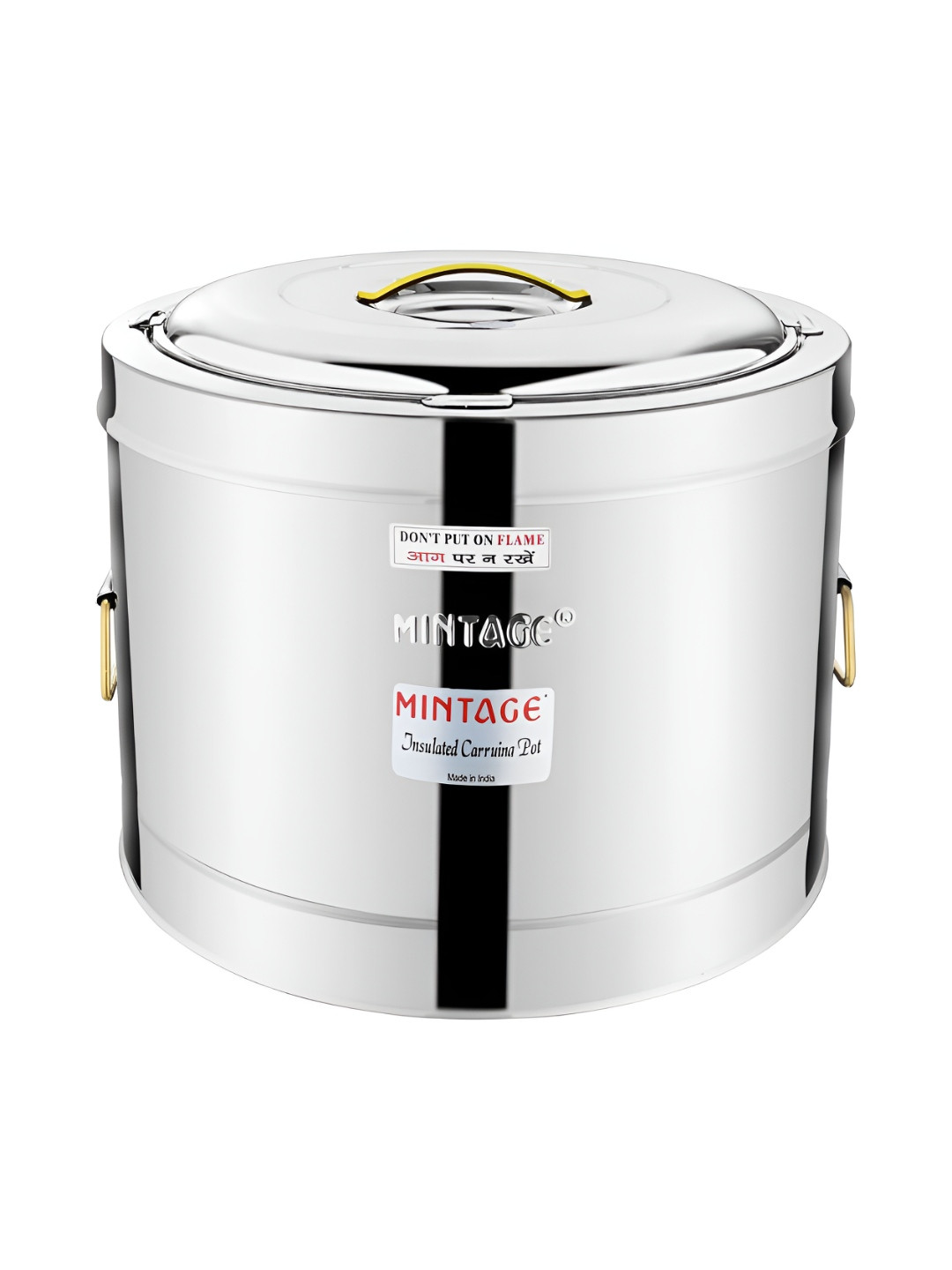 Mintage Silver Stainless Steel Dishwasher Safe Magnetic Canister-30L