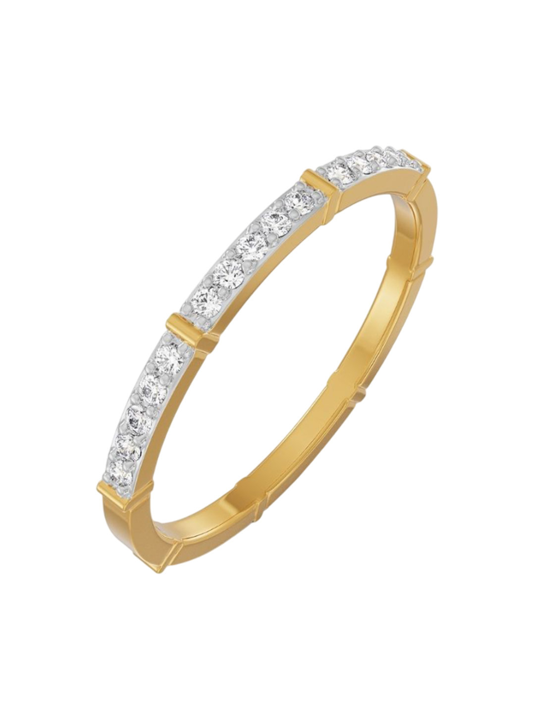 Emori Modern Chic Lab Diamond Band in 18KT Gold