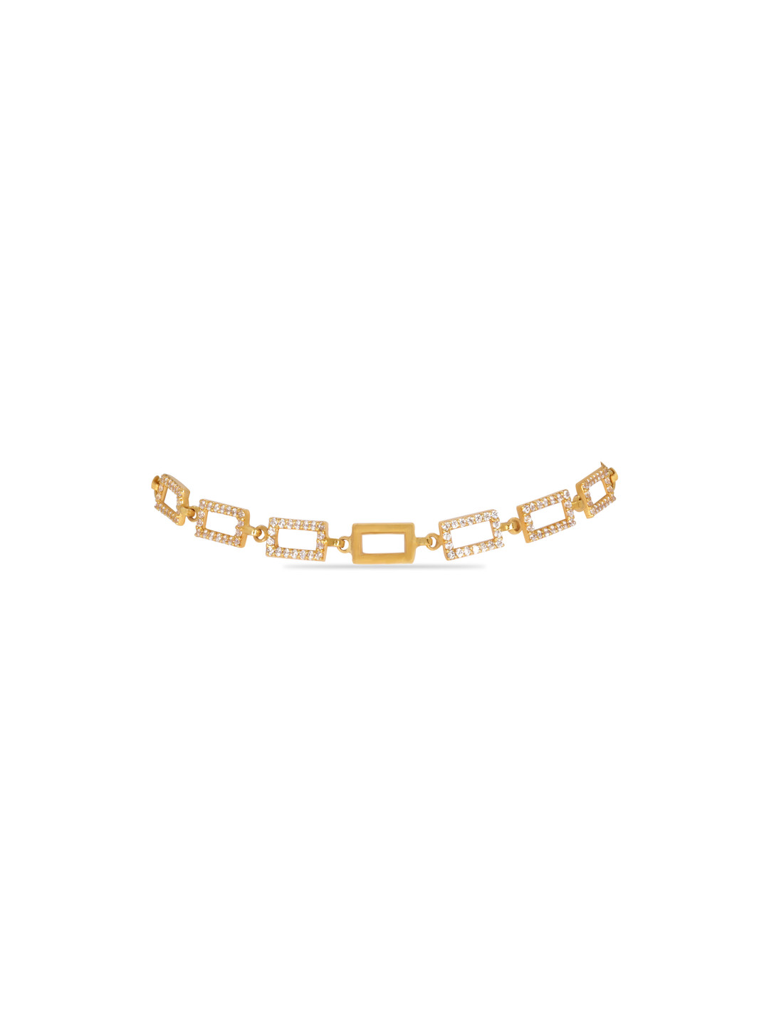 BHIMA 22K BIS Hallmark 916 Purity Yellow Gold Chain Link Bracelet