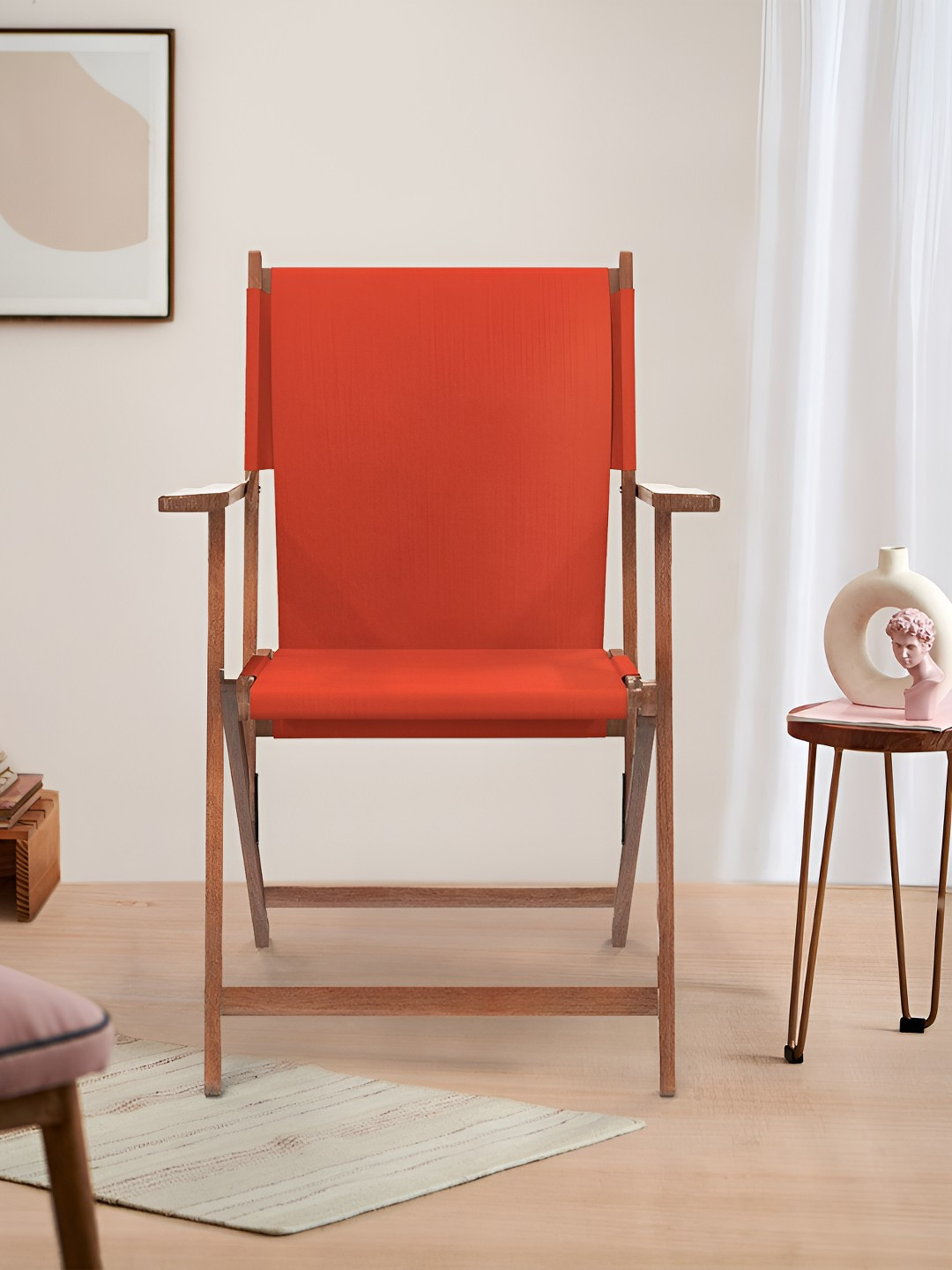 Chumbak Coral Carribean Bistro Folding Chair