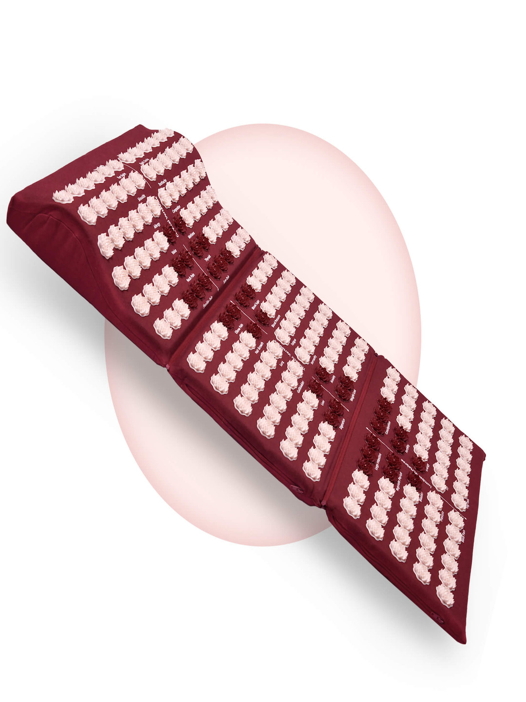 Core Asana Rust and White Self-Design Cotton Yoga Mat