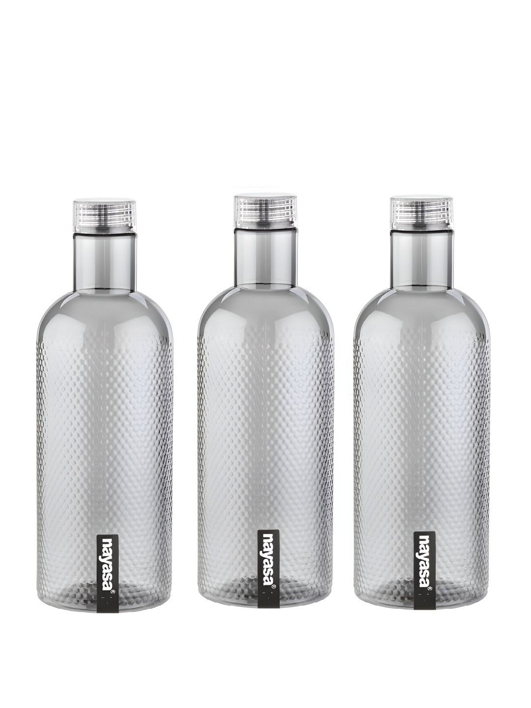 Nayasa Transparent Plastic Spill Proof 3 Piece Water Bottle - 500ml