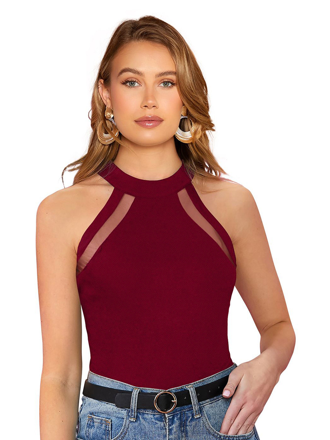 S.K.C Net Detail Top