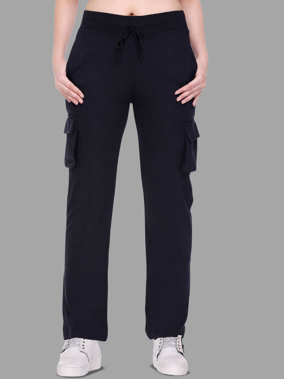 White Moon Women Mid Rise Track Pants