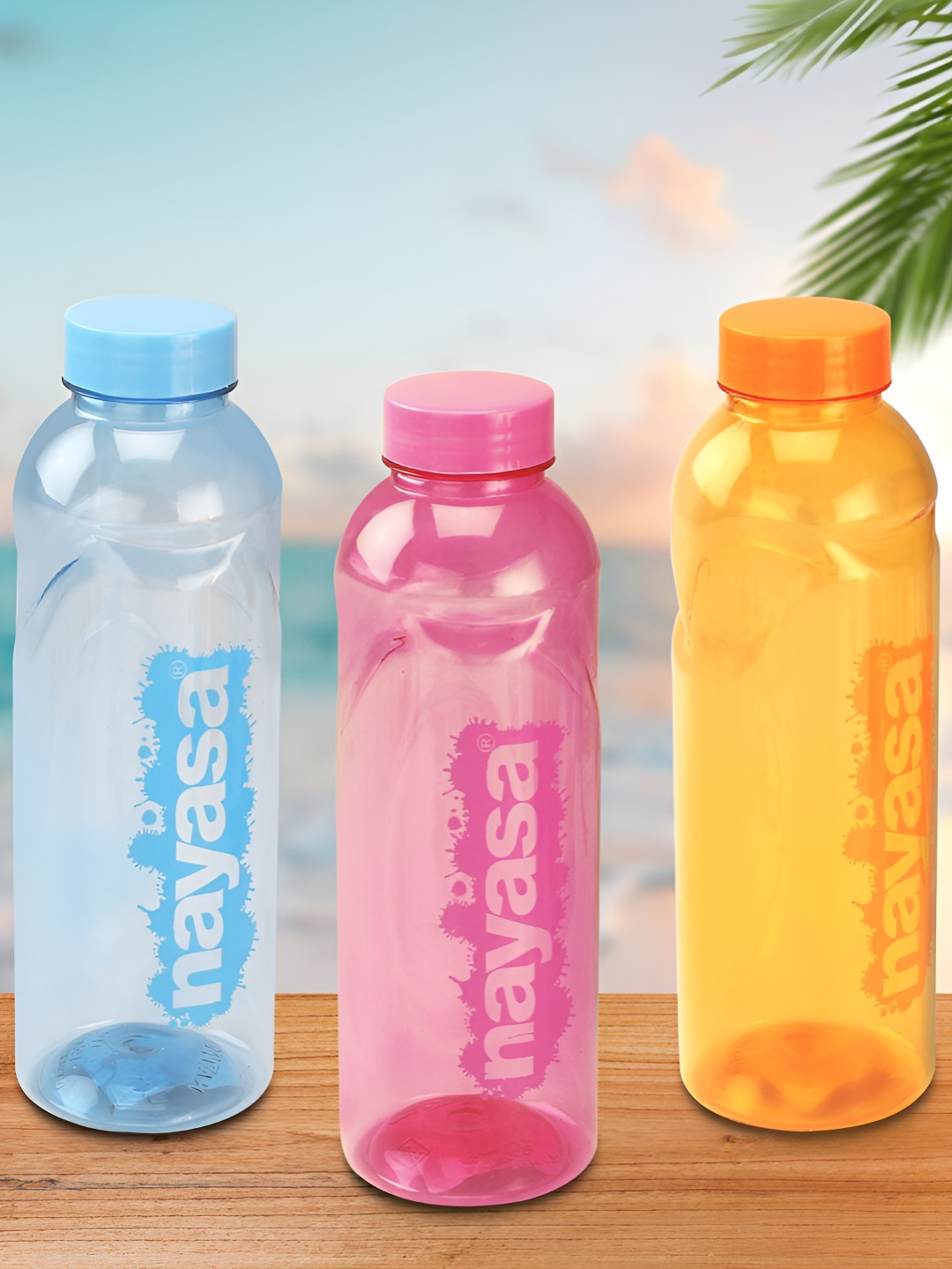 Nayasa Smash Assorted Plastic Spill Proof 3 Piece Water Bottle - 500ml
