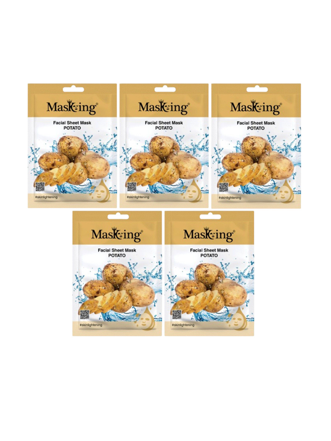 MasKing Set Of 5 Potato Beauty Facial Sheet Masks