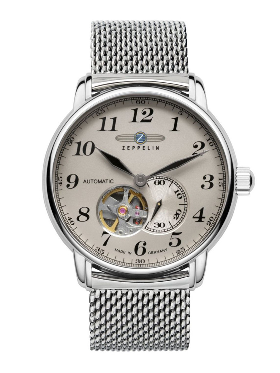 ZEPPELIN Men Bracelet Style Straps Multi Function Automatic Motion Powered Watch 7666M5