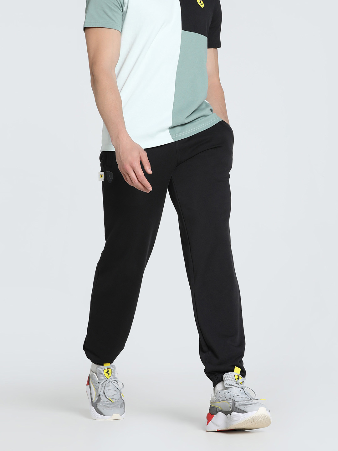 PUMA Motorsport Ferrari Race Tonal Motorsport Men Cotton Mid Rise Joggers