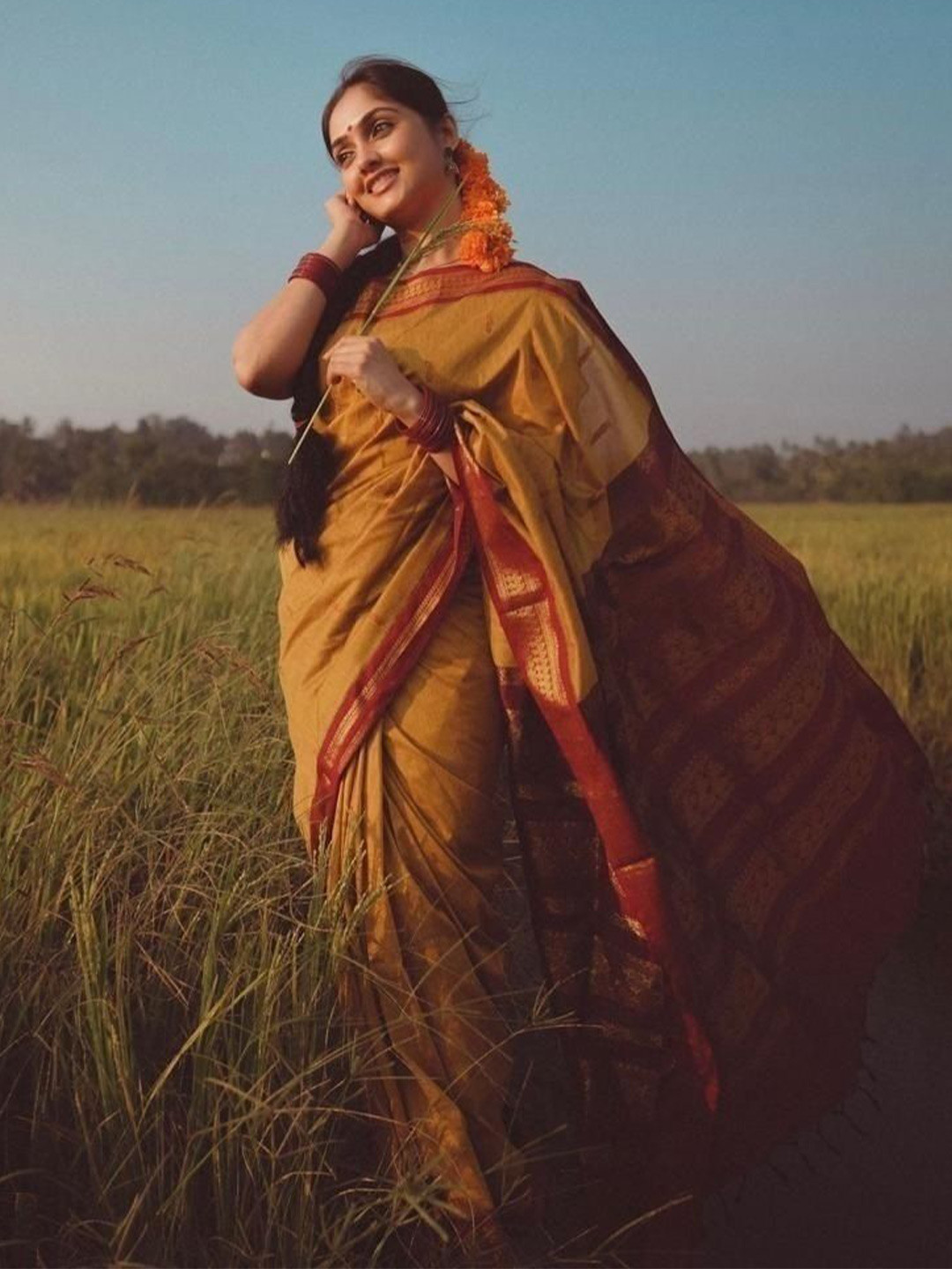 bansari textiles Zari Jamdani Saree With Blouse Piece