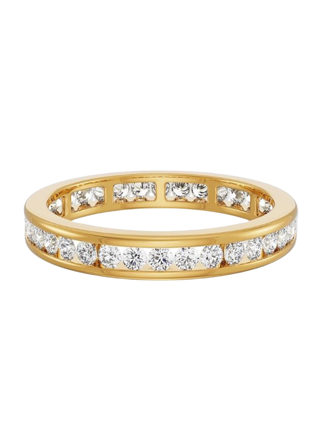 Emori Luminous Lab Diamond Band in 18KT Gold