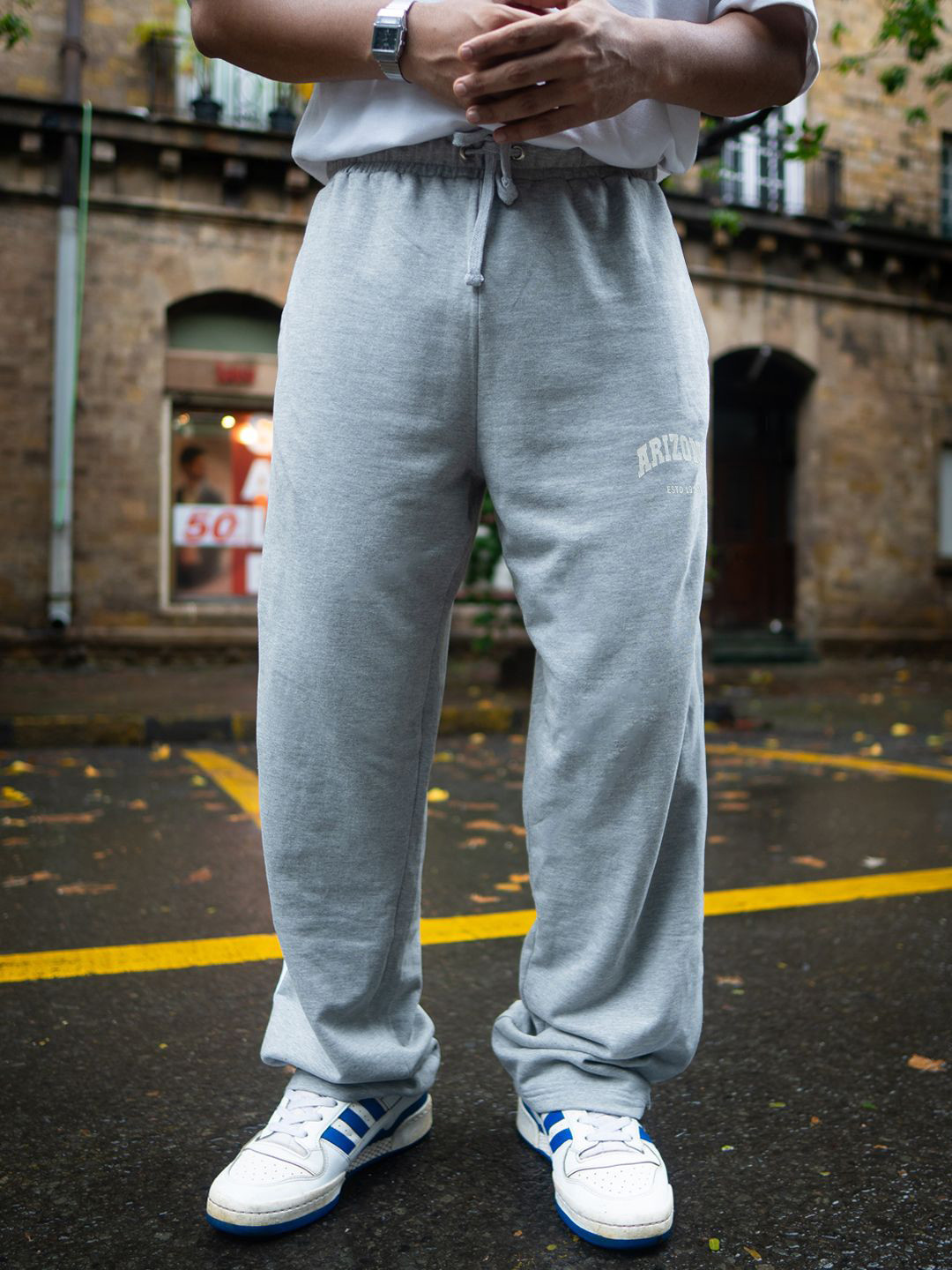 Powerlook Men Grey Arizono Sweatpant