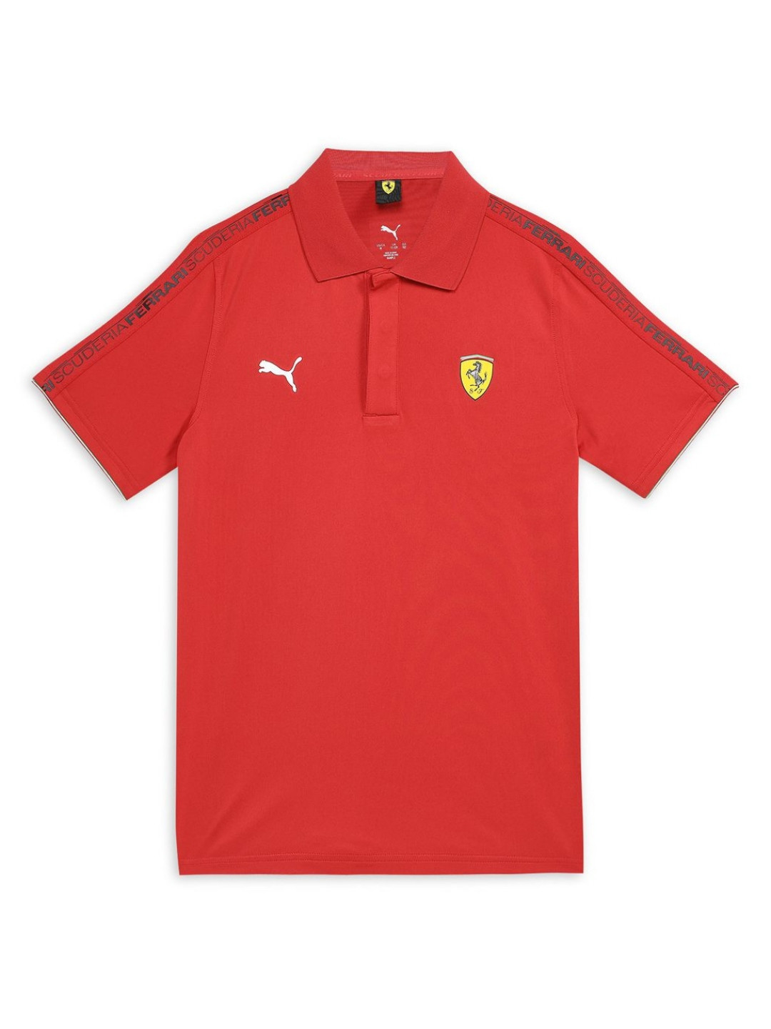 PUMA Motorsport Kids Ferrari Race Youth Solid Polo Collar T-shirt