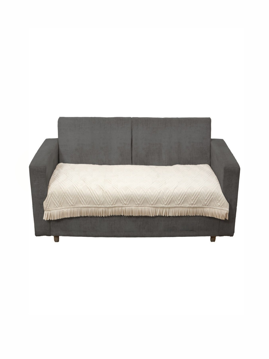 Fashion Throw Beige Velvet Sofa Cover