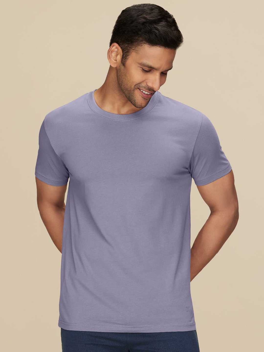 XYXX Pace Ultra Breezy, Super Combed Cotton Solid Crew Neck T-Shirt