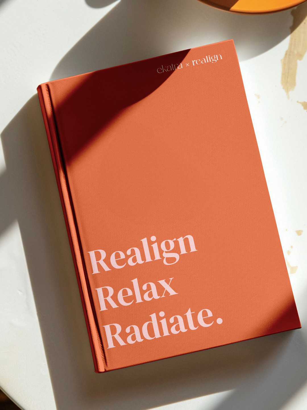 Ekatra Orange & White Realign - A Wellness Journal