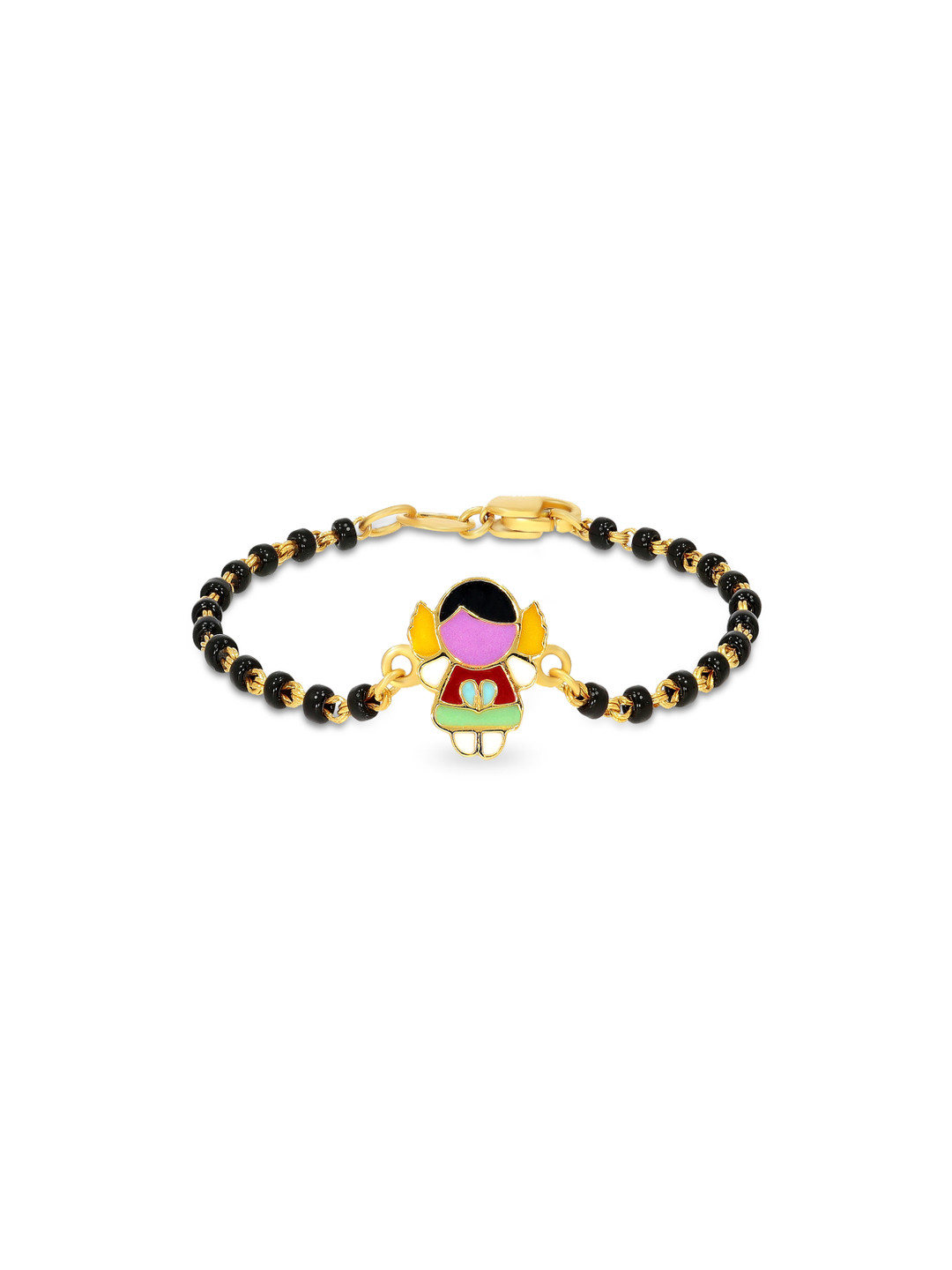 BHIMA 22K BIS Hallmark 916 Purity Yellow Gold Enamel Animated Kids Bracelet