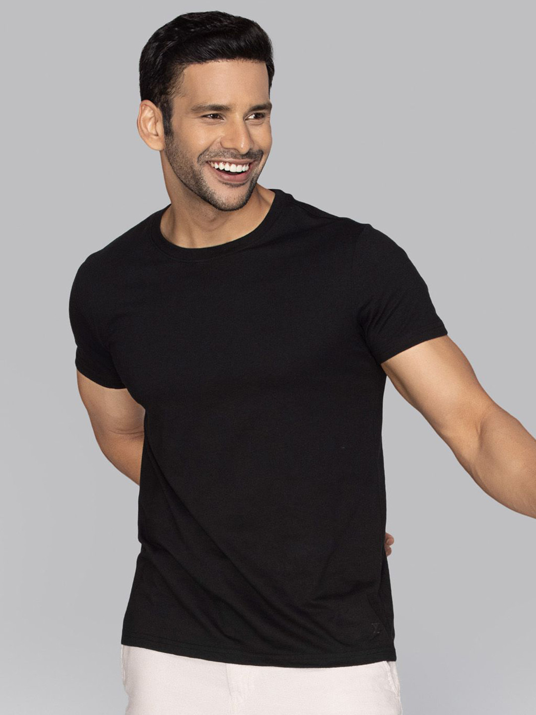 XYXX Pace Ultra Breezy, Super Combed Cotton Solid Crew Neck T-Shirt