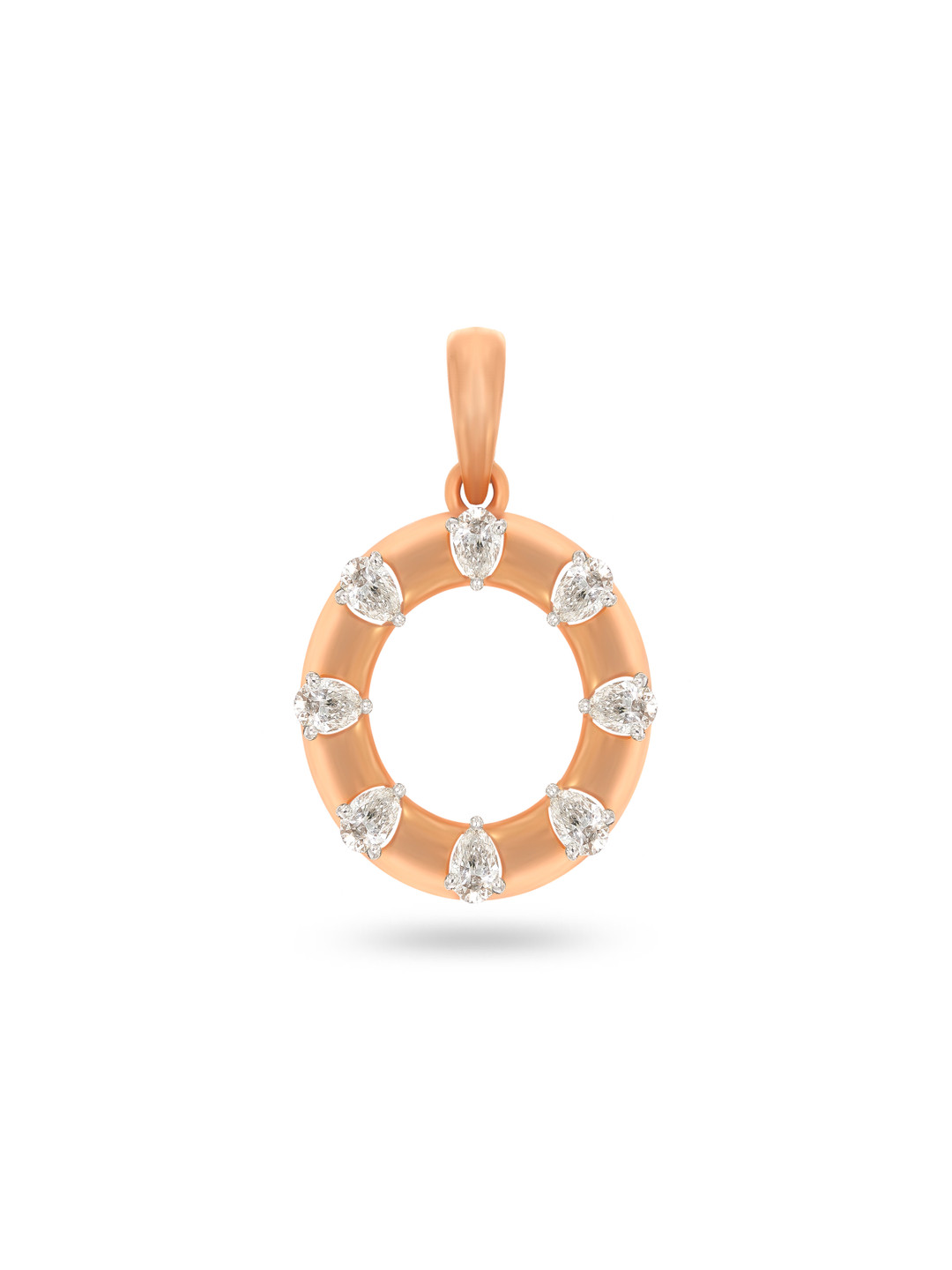 BHIMA 18K BIS Hallmark 750 Purity  Sphere Cut Diamond Pendant