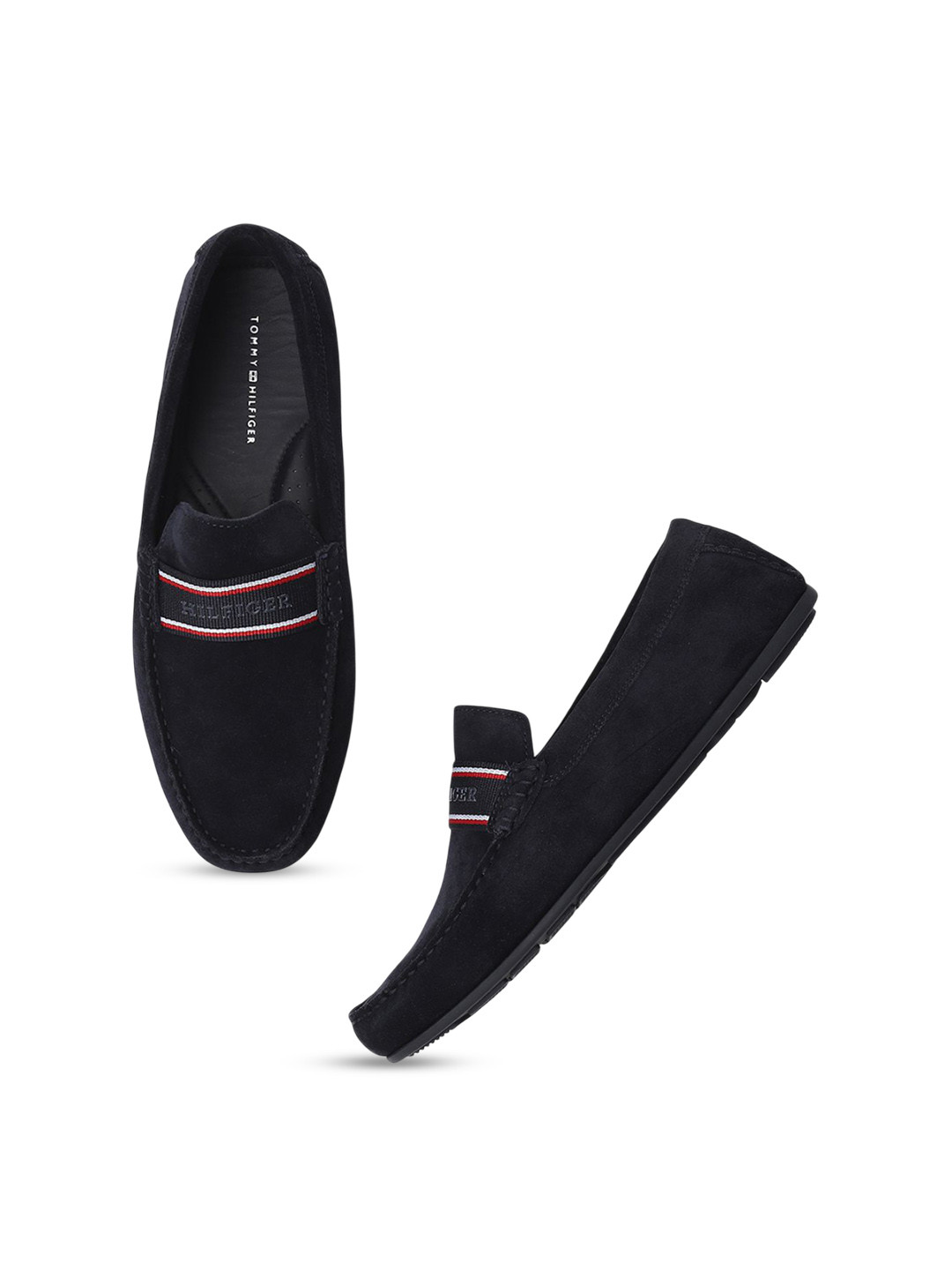 Tommy Hilfiger Men Leather Slip-On Loafers