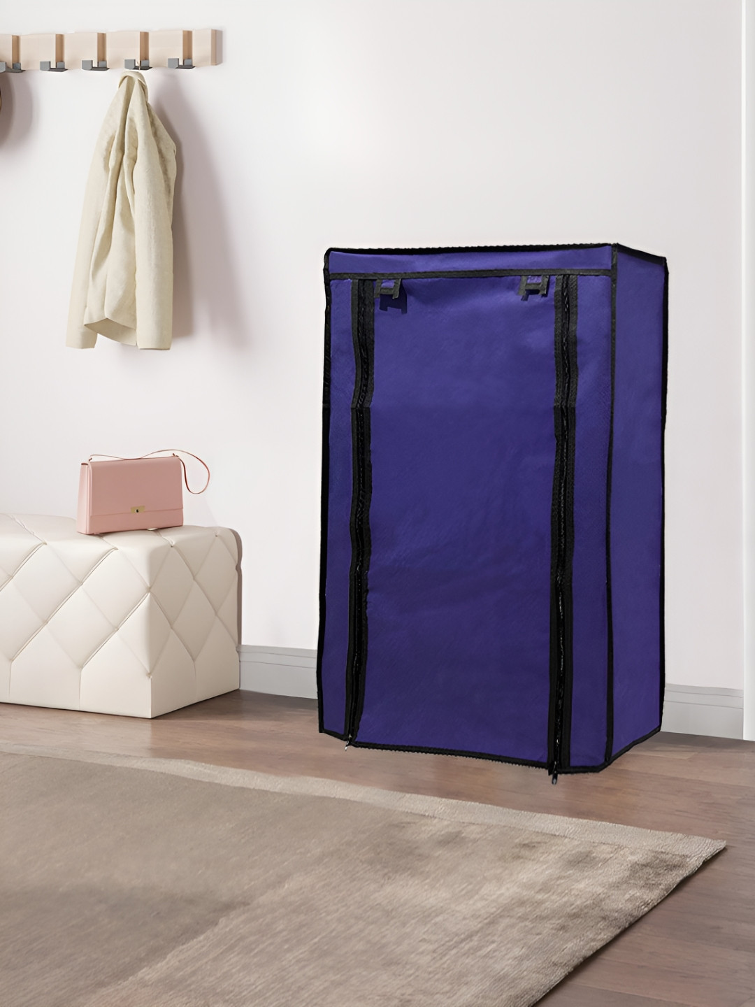 Urban Choice Blue & Black 6 Layer Water Resistant Shoe Rack Cover