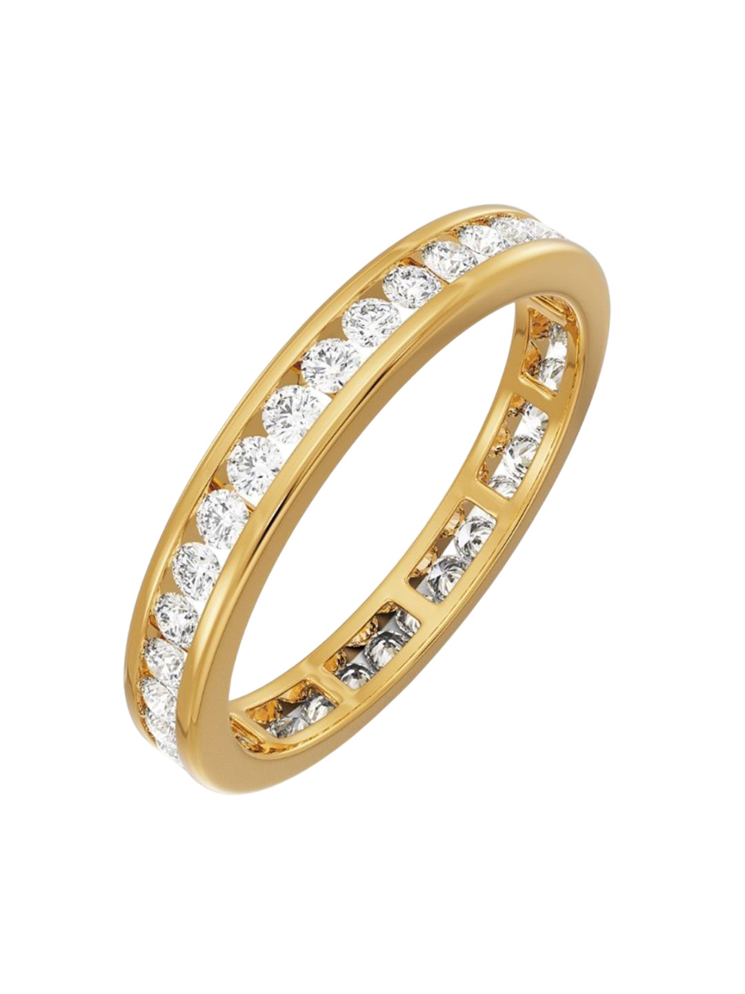 Emori Luminous Lab Diamond in 14KT Gold Band