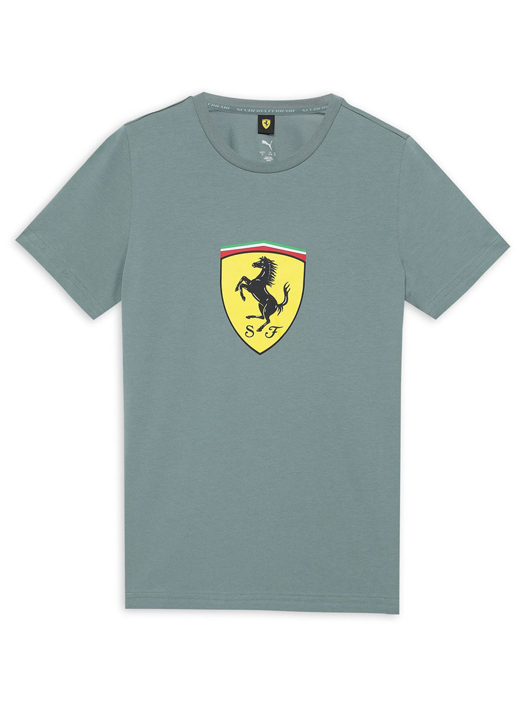 PUMA Motorsport Kids Scuderia Ferrari Brand Logo Printed Cotton T-shirt