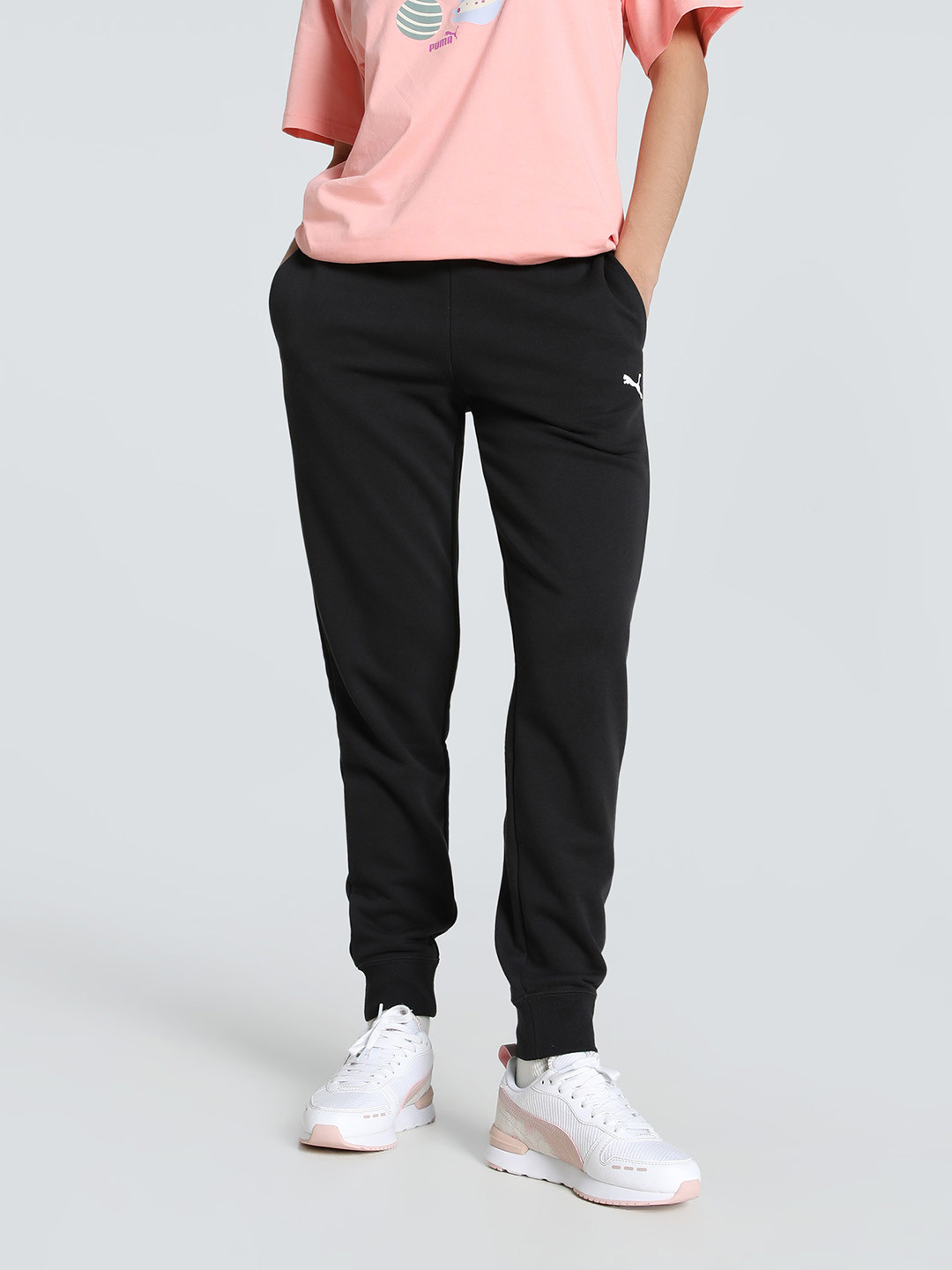 Puma Women Cotton Knitted Regular Fit Sweatpants