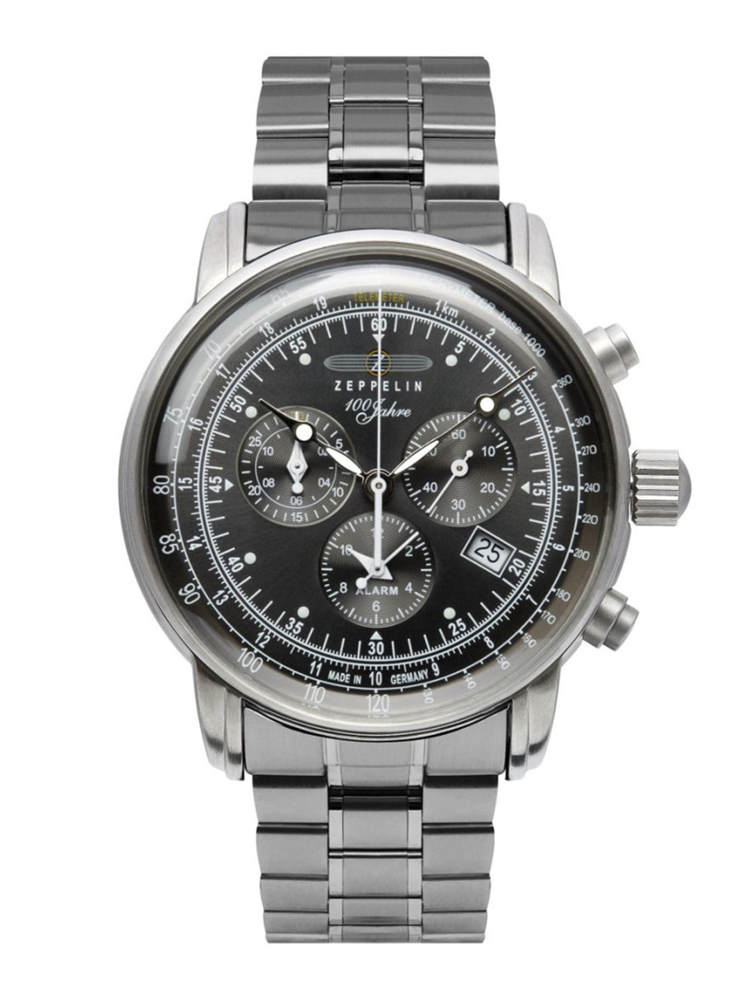 ZEPPELIN Men Skeleton Dial & Bracelet Style Straps Analogue Multi Function Watch 7680MB2