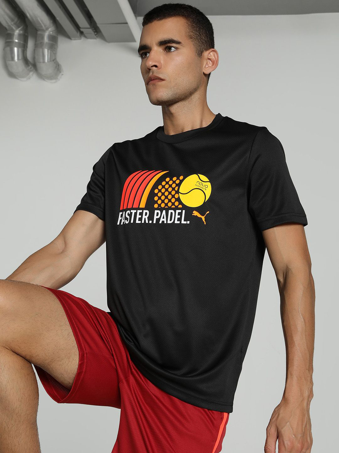 Puma individual Men's Graphic 2.0 Badminton Tee
