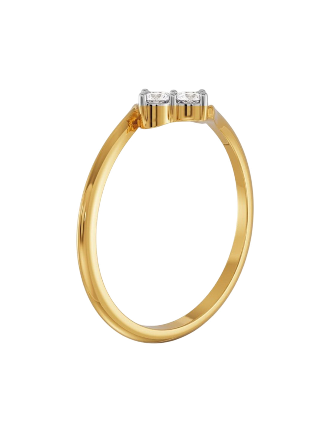 Emori Fourfold Sparkle Lab Diamond Ring in 18KT Gold