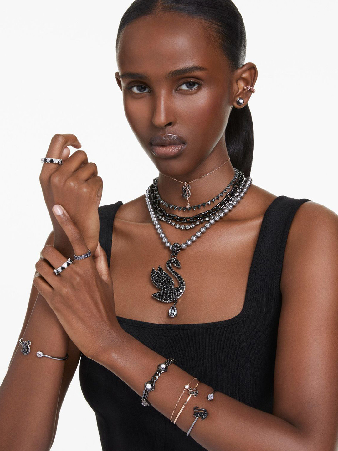 SWAROVSKI Crystal Stone Studded Necklace