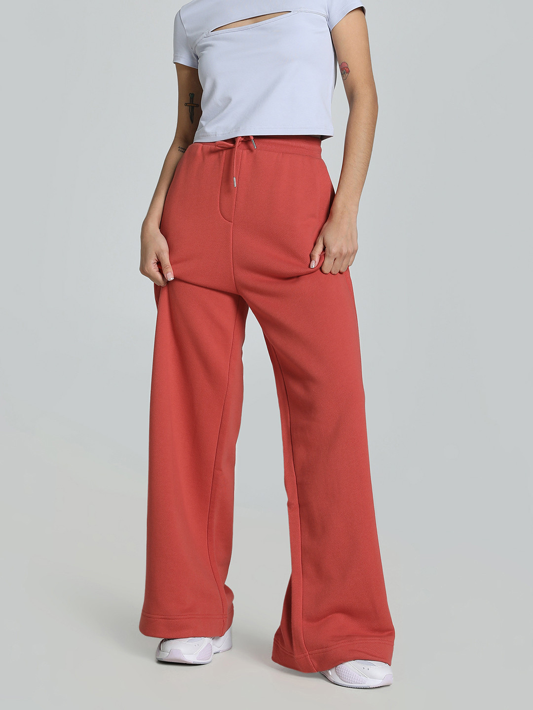 Puma Women Premium Relaxed Fit Cotton Sweat Pants