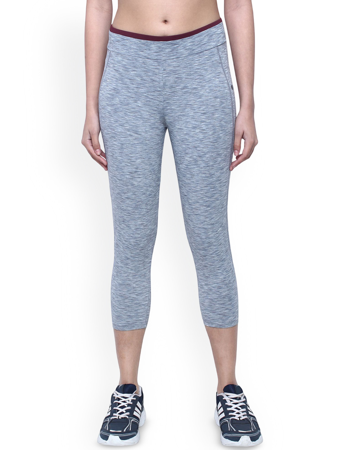 INKURV Printed Three-Fourth Length Stretchable Gym Tights