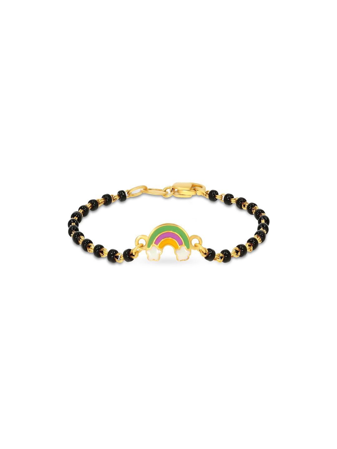 BHIMA 22K BIS Hallmark 916 Purity Yellow Gold Prismatic Kids Bracelet