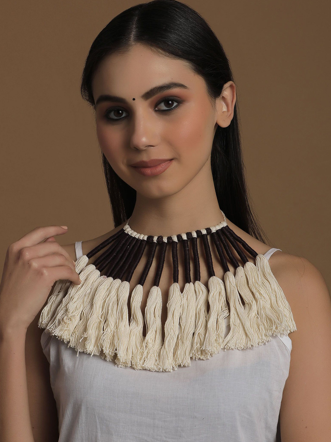 Saagah German Silver Tribal Necklace