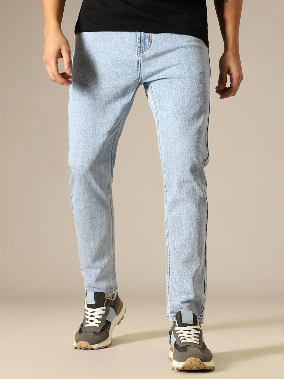 Banana Club Men Light Blue Straight Fit Denim