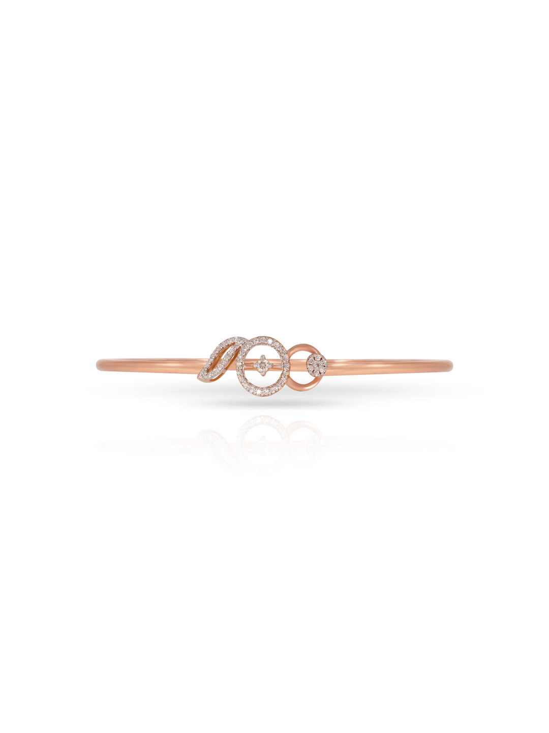BHIMA 18K BIS Hallmark 750 Purity Rose Gold Duo Ember Diamond Bracelet