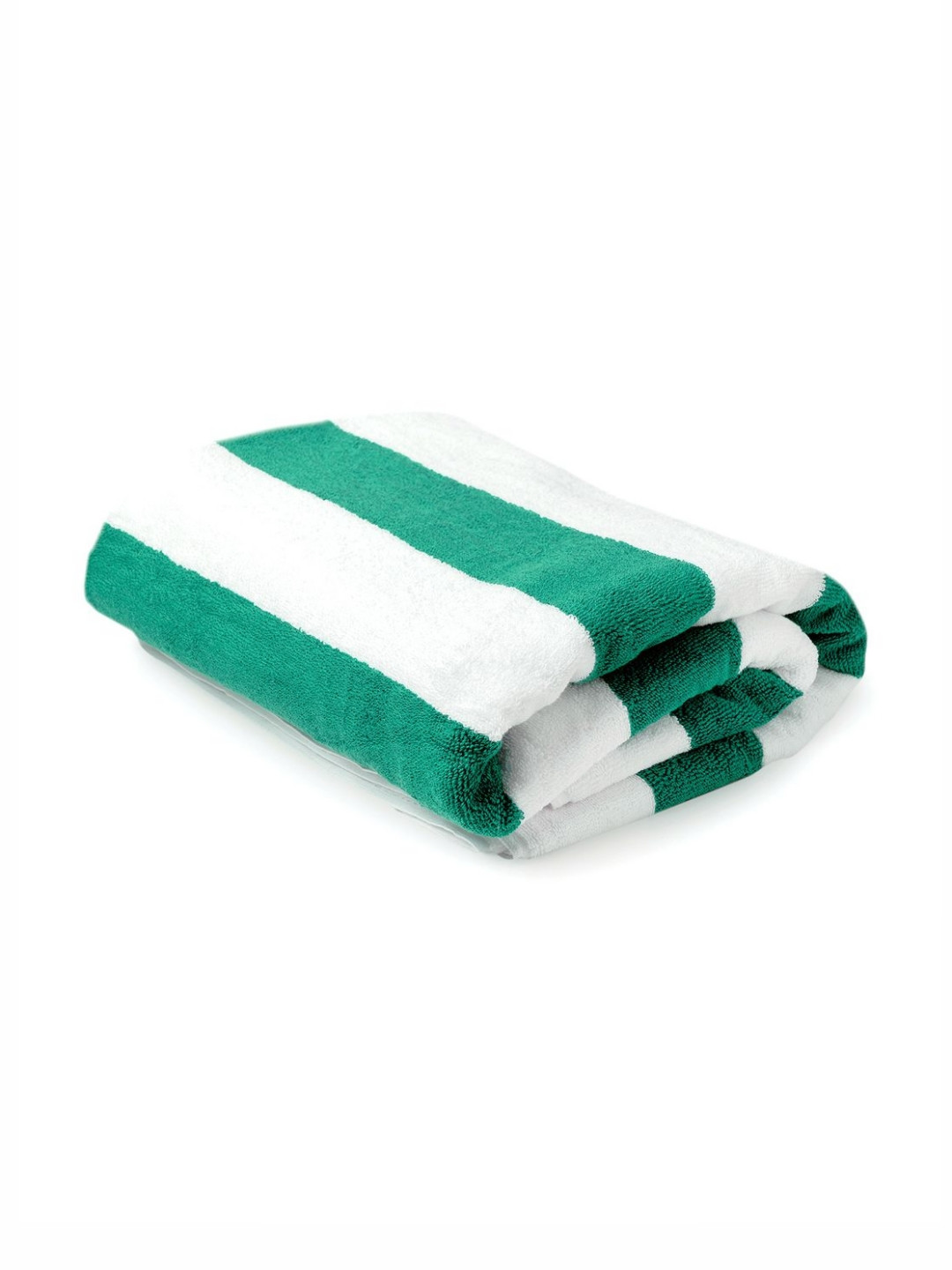 Layers Miami Teal & White Cabana Striped Pure Cotton Beach Towel