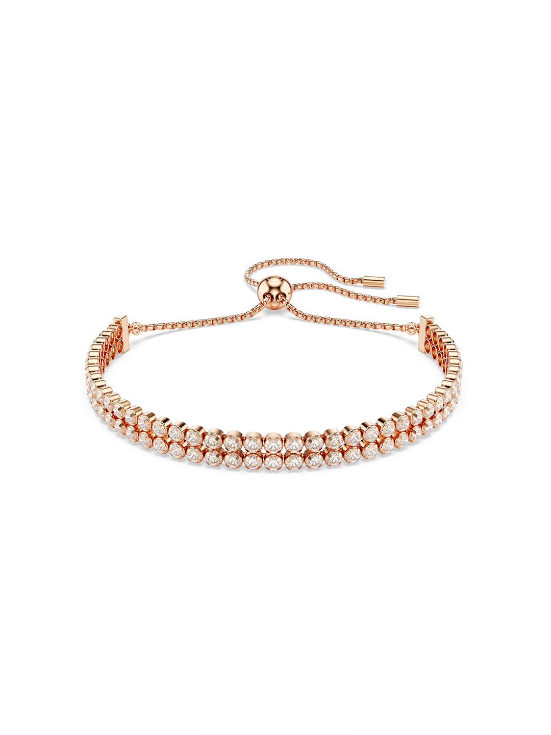 SWAROVSKI Rose Gold-Plated Crystal Stone Studded Bracelet