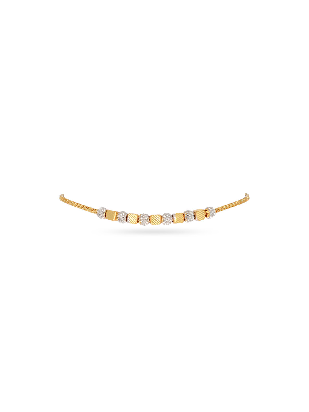 BHIMA 22K BIS Hallmark 916 Purity Yellow Gold Ball Beaded Bracelet