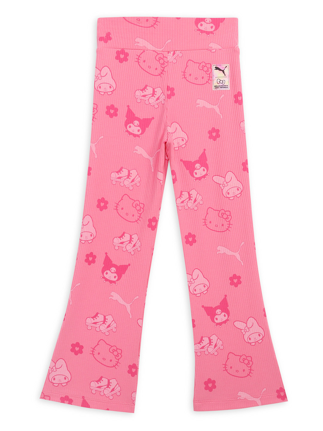 Puma x HELLO KITTY & FRIENDS Kid's Ribbed Flared Slim Fit Tights