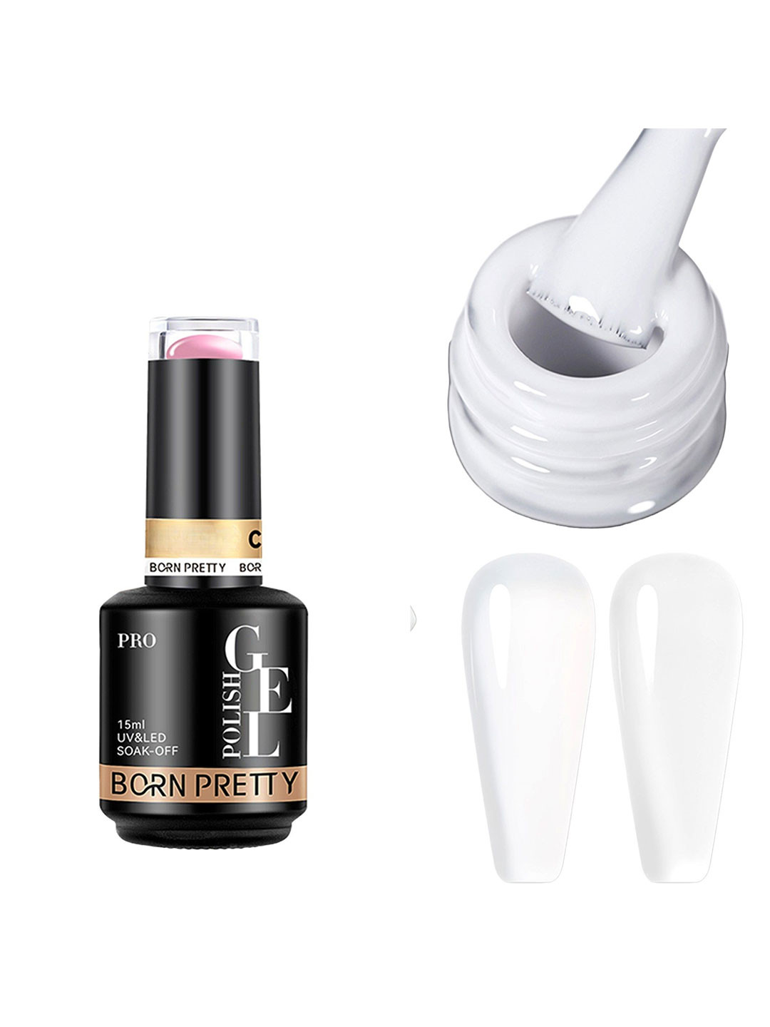 BORN PRETTY UV & LED Soak Off Long Lasting Gel Nail Polish - 15 ml - C003