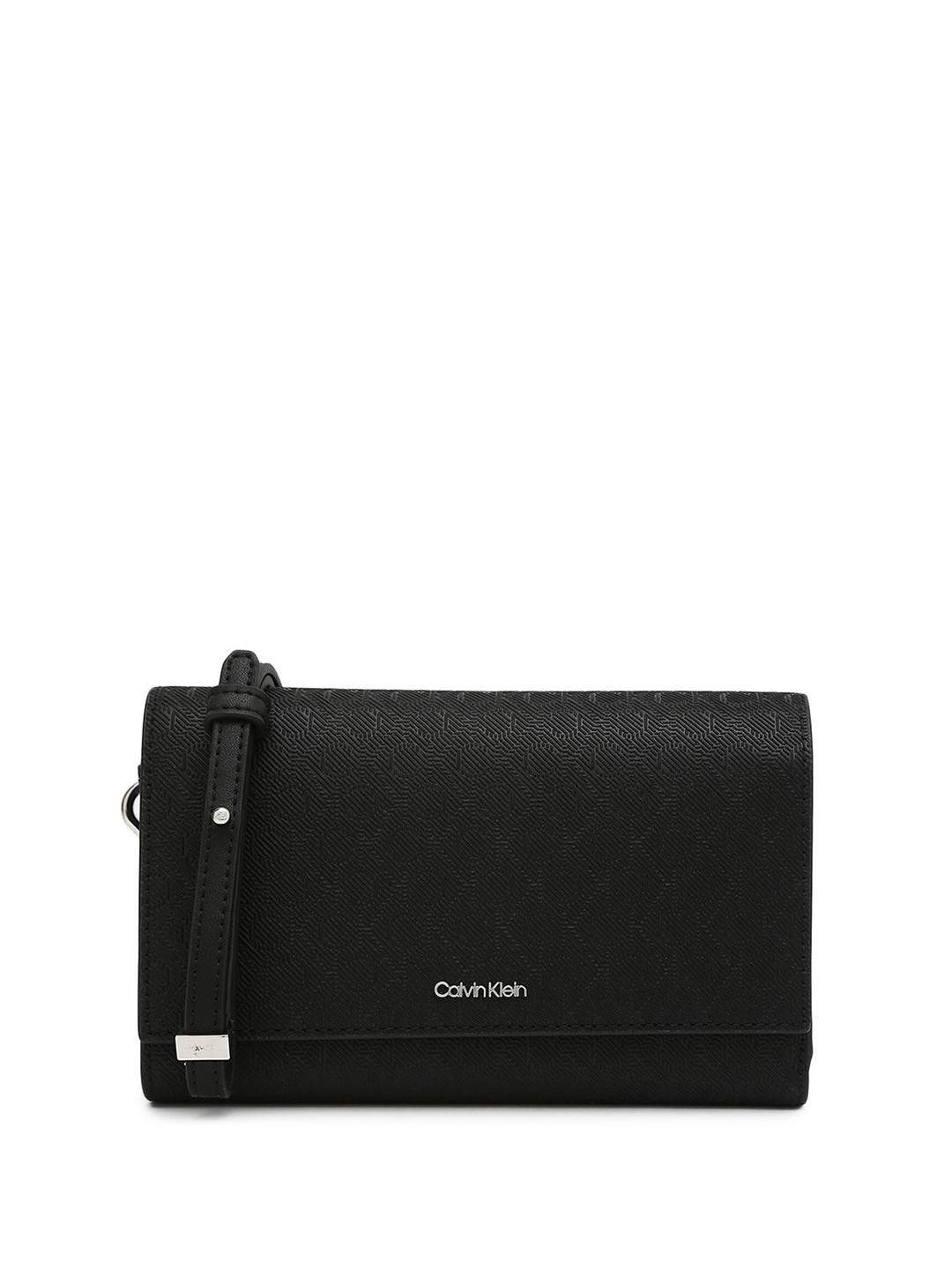 Calvin Klein Women Brand Logo Self Design Three Fold Wallet